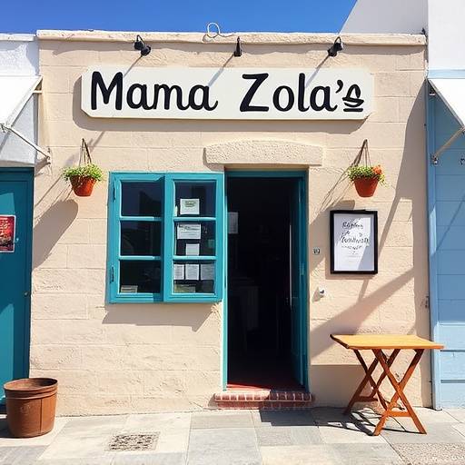 Exterior view of Mama Zola's Kitchen office building in Bo-Kaap, Cape Town